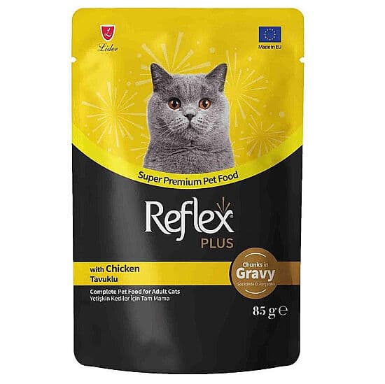 Reflex Plus Pouch Gravy Tavuklu Soslu Kedi Yaş Maması 85 Gr